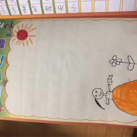 一年级娃儿们的暑假作业。无限的感动，无穷的动力。也许我们不是最优秀的，但我们可以成为最努力的。