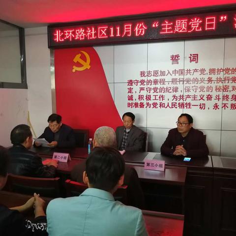 北环路社区11月份主题党日活动