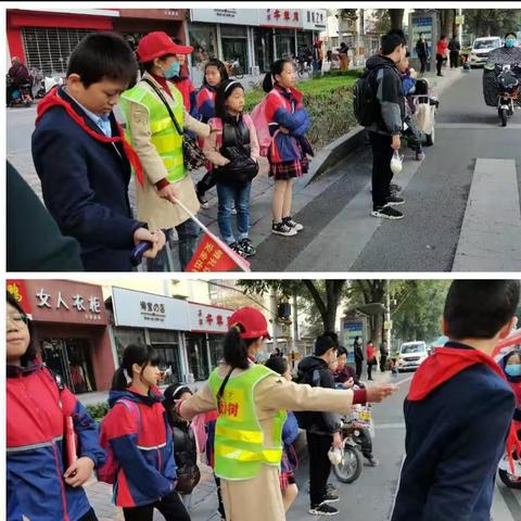 育才小学三(五)班爱心❤️执勤