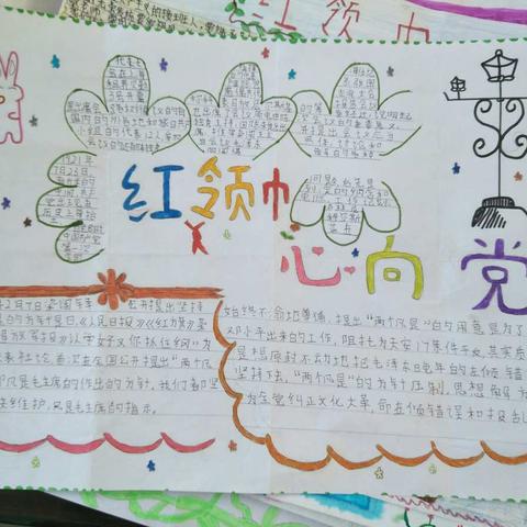 黎明乡中心学校“红领巾心向党——十九大与我们的未来”主题手抄报优秀作品展示