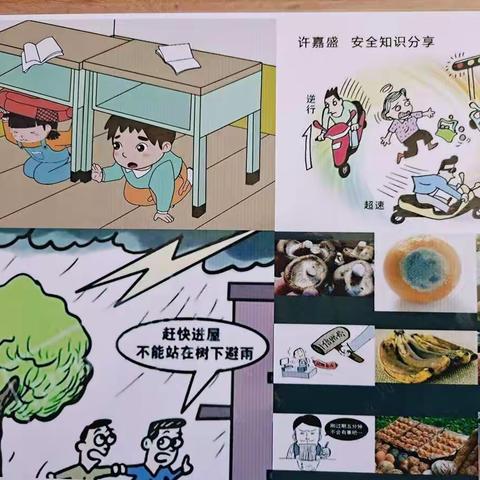 爱弥儿融城华府幼儿园中二班周一分享《安全我知道》👣👣