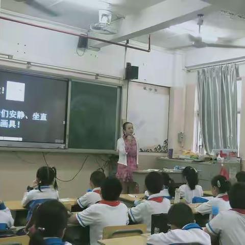 海口市英才小学美术组第八周教研活动既"四课"展示教学观摩活动之四