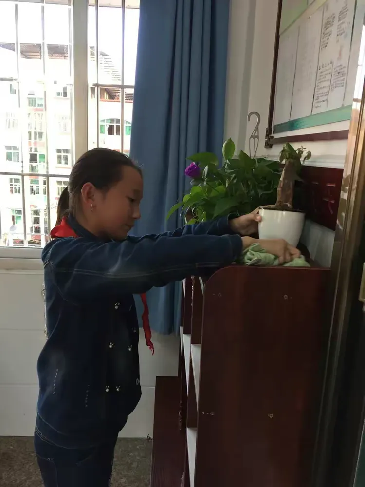 沙县凤岗中心小学六年级潜思力行促养成一一会劳动,懂感恩篇