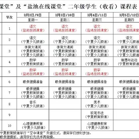 停课不停学，我们在一起—-盐池县第六小学二（5）班学习成果展示