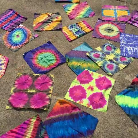 手工扎染—美丽的手绢