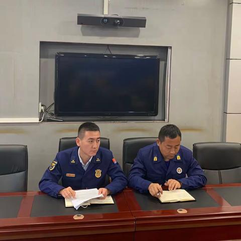 岐山大队凤鸣专职站组织召开“二十大”安保推进暨安全大检查部署会