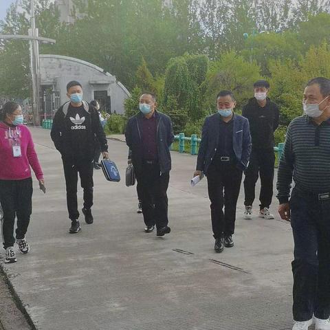 密山市联合检查组到八五七学校中学部进行复课前督导检查