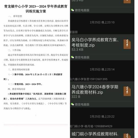 养成润童心 习惯伴成长                               ————记青龙镇中心小学春季学期养成教育训练活动