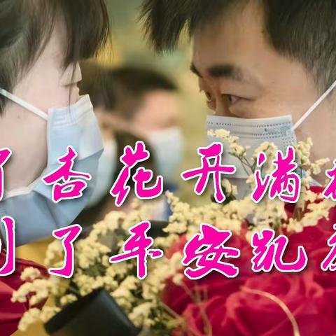 等到了杏花开满枝头  盼到了平安凯旋牵手