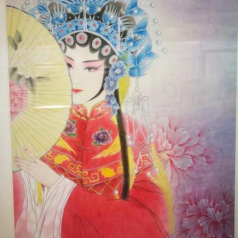 参观历城区第八届师生书画展