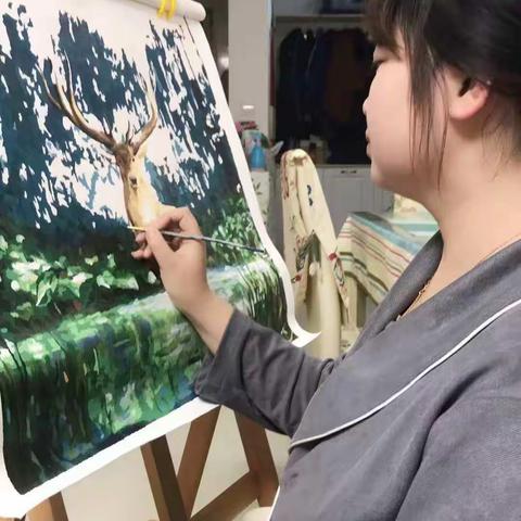 锦州银行沈阳沈北支行员工任超油画作品