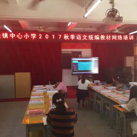 湖边中心小学2017年秋语文新教材网络培训活动