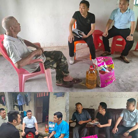 县退役军人事务局中心主任邓睿到文罗镇入户走访慰问困难退役军人