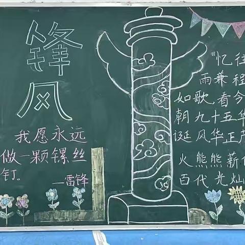 雷锋精神代代传 争做时代好少年——人民路小学二年级二级部学雷锋系列活动之黑板报展示