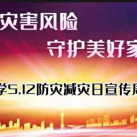 南小区小学开展“防灾减灾”宣传周系列活动