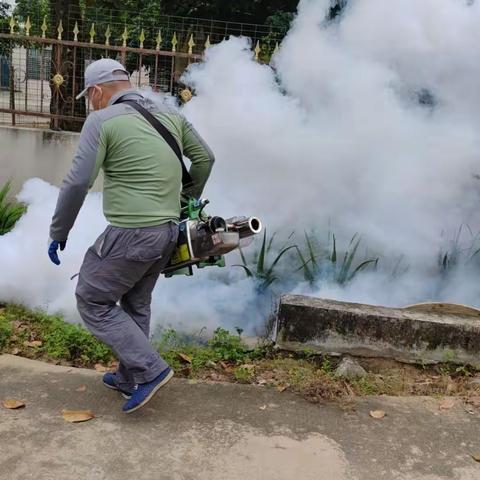 我场丘凡队再次开展登革热防控消杀工作