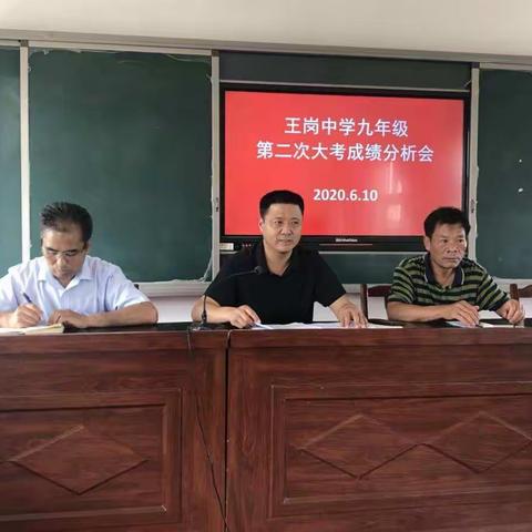 王岗一中成功召开九年级第二次大考成绩分析会