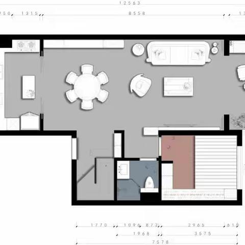 莫兰迪灰气质至臻格调中叠拼住宅