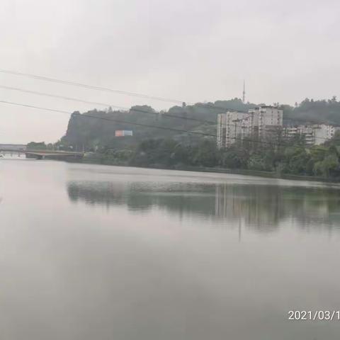 春雨下的新津渡