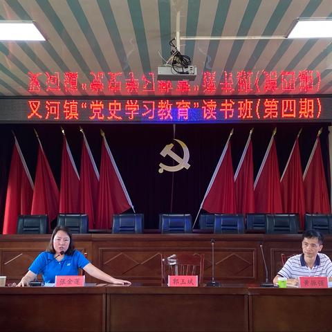 叉河镇开展“党史学习教育”读书班（第四期）