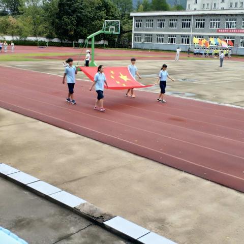 大墅镇中运动会开幕啦