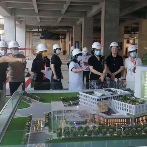 区人大领导调研市九院改扩建项目