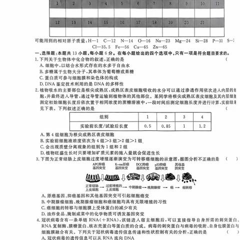 师大金卷小卷练透2023（一到五）