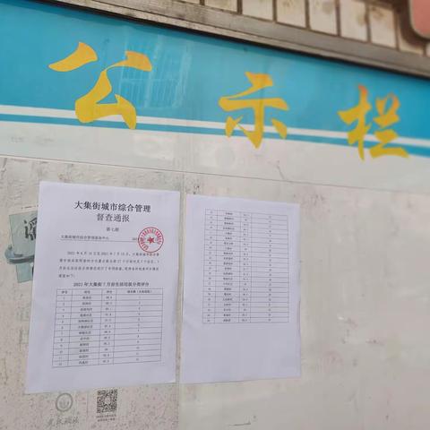 大集街道7月生活垃圾分类专项检查评分督察通报及积分兑换名单