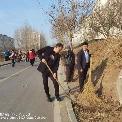 白庙社区“迎元旦”环境卫生整治活动
