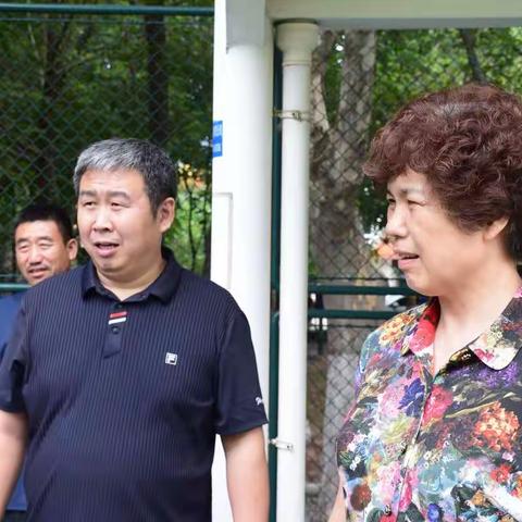 省老体协常务副主席丁艳菊、省门协主席孟涛来桓台县调研门球工作