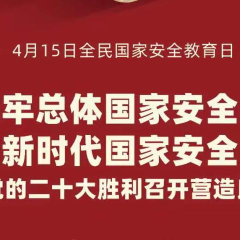 张炉集镇五宋小学开展国家安全教育日系列活动