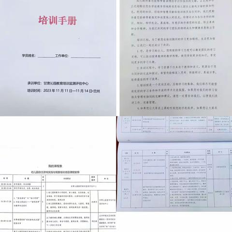 凝心聚力 逐梦前行        —甘肃省幼儿园自主游戏实践与观察培训项目