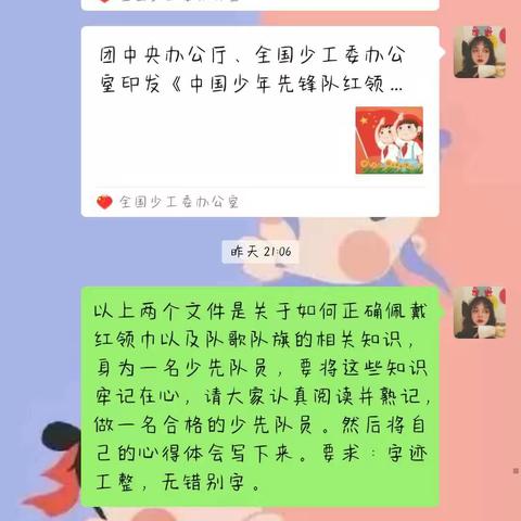 规范少先队标志标识  —记红瑞燕宝小学四（4）中队“云队会”