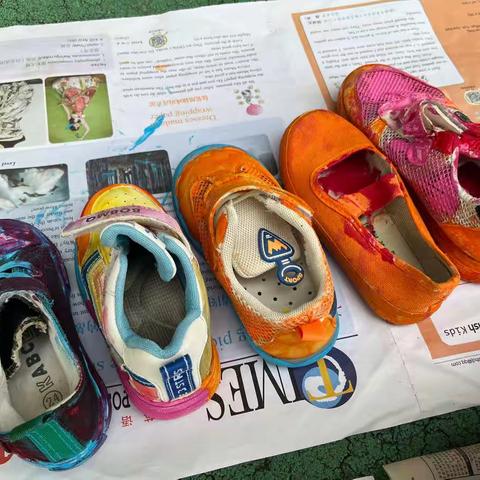 “彩绘鞋子”—袁集幼儿园小二班