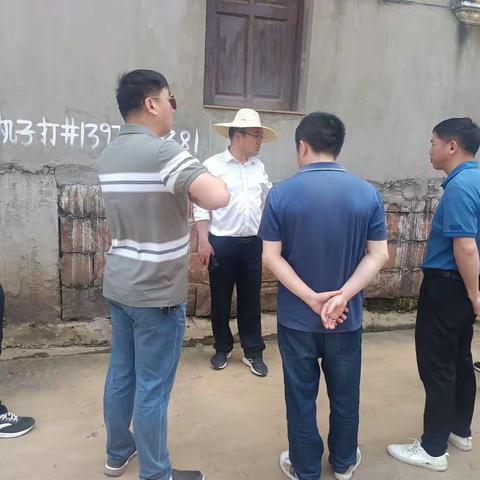 饶埠镇党委书记李爱国带领班子成员深入张家村督导检查人居环境整治工作