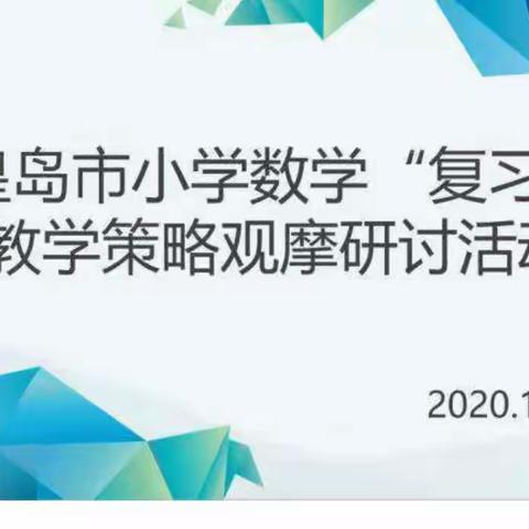 优化复习，提高效率——大新寨小学“秦皇岛市小学数学复习课教学策略”观摩研讨活动