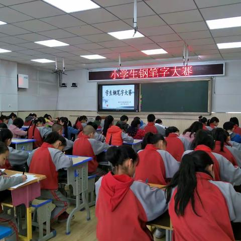 周家泉小学学生钢笔字大赛