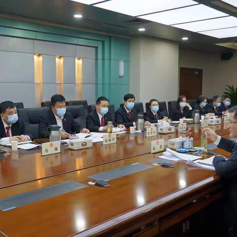 市法院党组书记赵雷到政治部调研工作