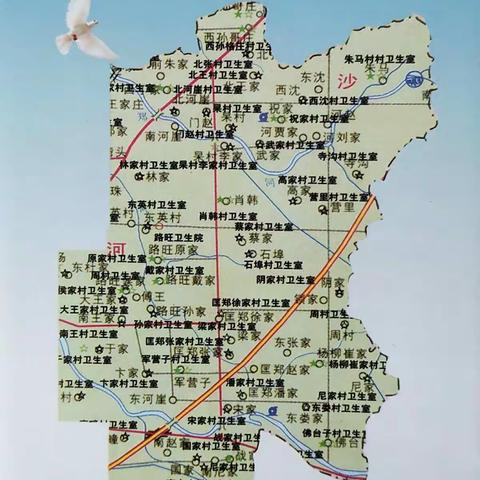 路旺辖区基层医疗卫生机构服务分布图