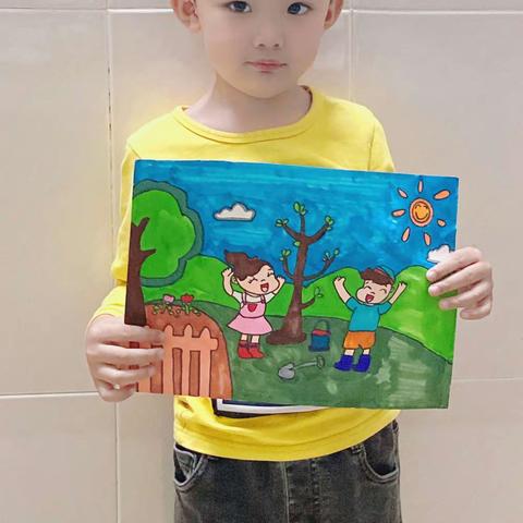 爱尔幼儿园中一班《植树节》活动