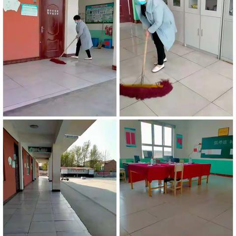 破井小学擦亮校园，我们在行动