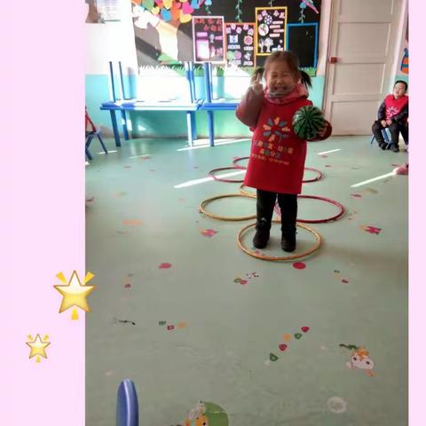 沁阳市第一幼儿园南鲁分园小班游戏《运球》