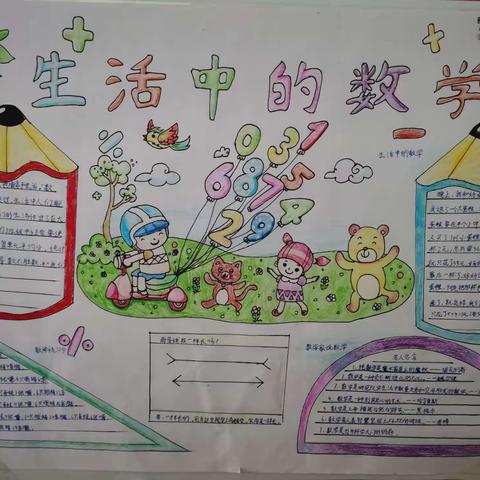 趣味数学，快乐无限——记南京路新城实验小学四年级“生活中的数学”手抄报活动