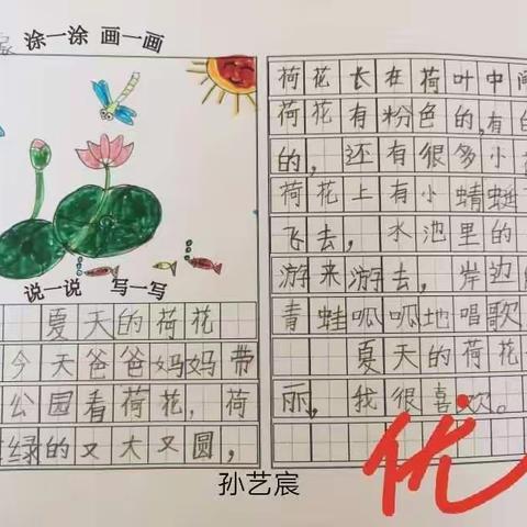 【高新三小.写作频道】童言稚语——你好一年级（五）