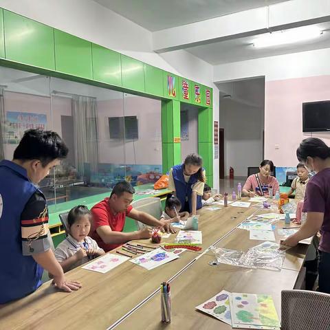 【大致坡镇社工站】“伴童心，共成长”-儿童绘画兴趣小组活动第五节