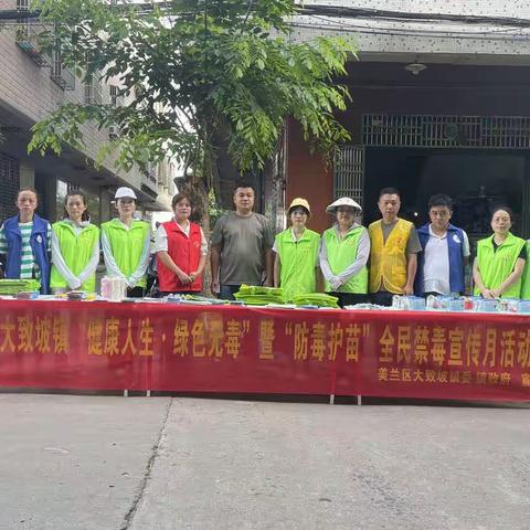 【大致坡镇社工站】“健康人生、绿色无毒”全民禁毒宣传活动