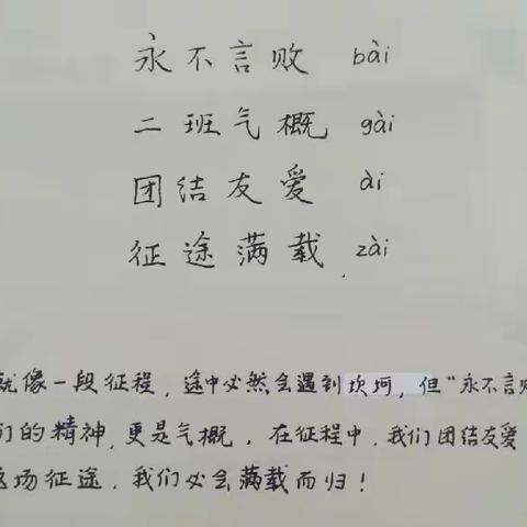 心怀梦想，向远而行——《“互联网+”时代背景下文学型班级创建的实践研究》之“班级口号”征集活动