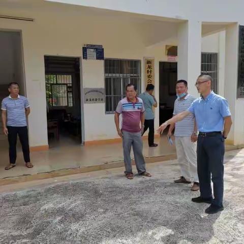 陈海云书记到新龙村指导核酸检测点布置工作