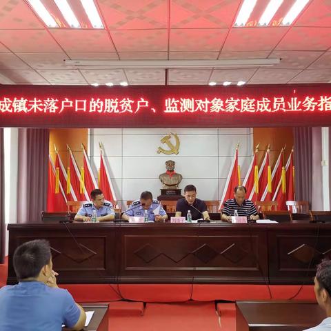 为解民愁办实事，指导落户促振兴——大成镇召开未落户脱贫户、监测对象家庭成员业务指导会