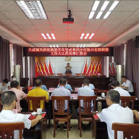 比武观摩晒成绩，比学赶超促振兴——大成镇开展巩固拓展脱贫攻坚成果同乡村振兴有效衔接工作大比武观摩活动